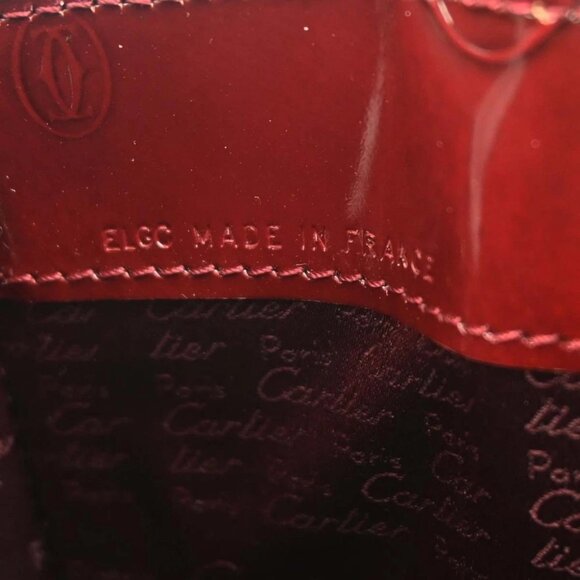 Cartier Bordeaux Patent Leather Happy Birthday Handbag ELGC 117044 - Picture 9 of 10